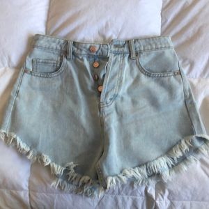 High waisted shorts